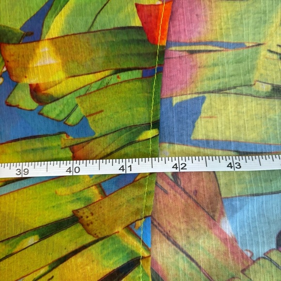 Trina Turk Swim Cover-Up Maxi Dress ~ Polynesia Palms - Sheer Size Small - Picture 8 of 9